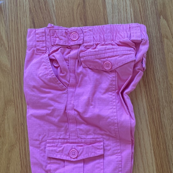 Pink 100% cotton cargo pants size 6 - Picture 2 of 8